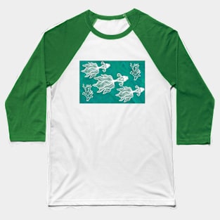 Abstract Betta Fish Scene Baseball T-Shirt